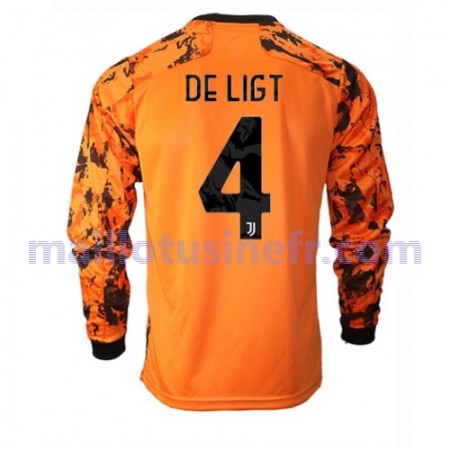 Maillot de Foot Juventus Matthijs de Ligt 4 Troisième 2020-21 Manches Longues